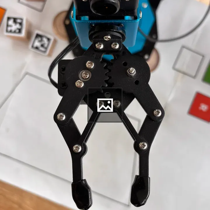 Robotic Claw Over Blocks