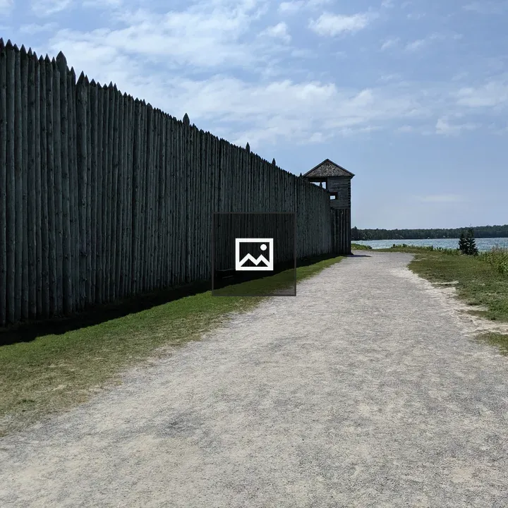 Guardwall on Fort Michilimackinac