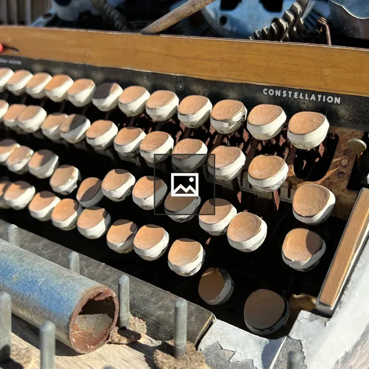 Old Discarded Typewriter