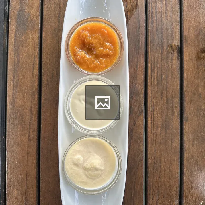 Three Sauces on Table