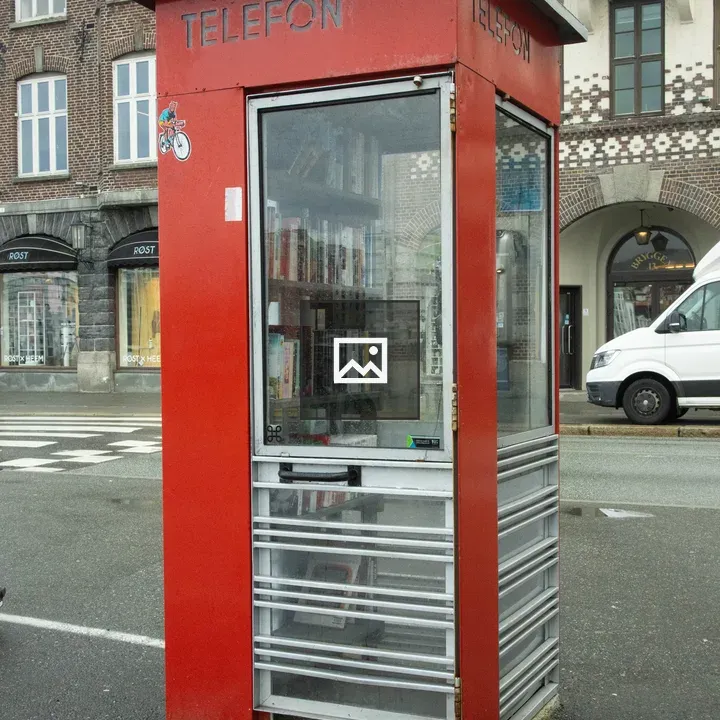 Phone booth library in Bergen