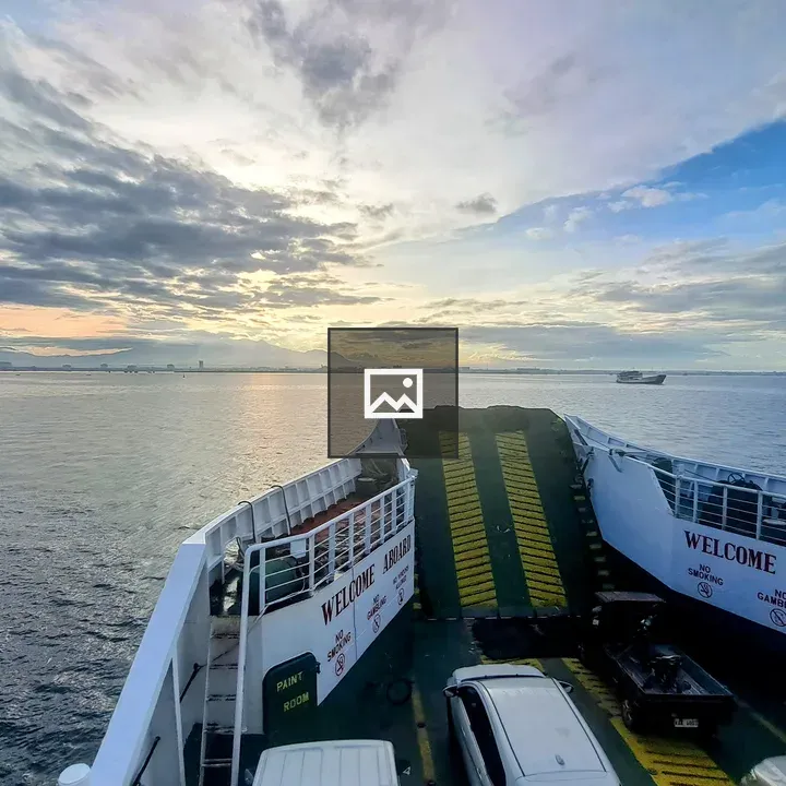 View from ferry boat rear