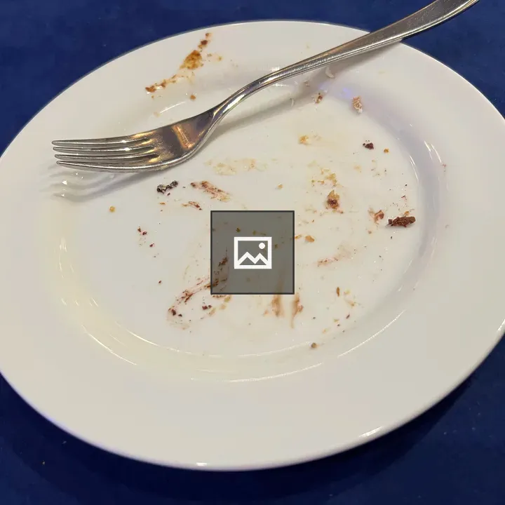 Empty dessert plate