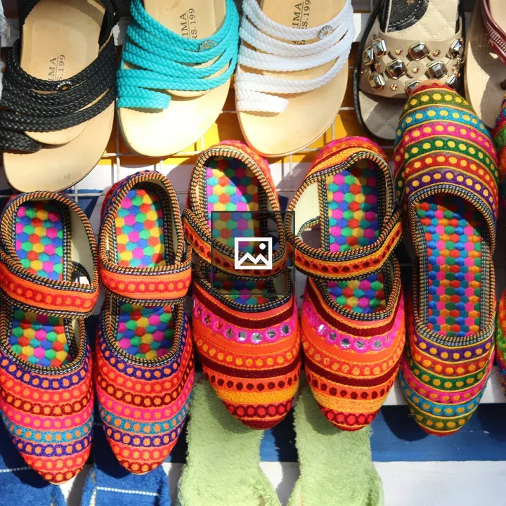 Traditional Indian Footwear Display