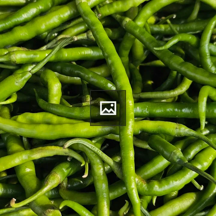 Close-up green chillies