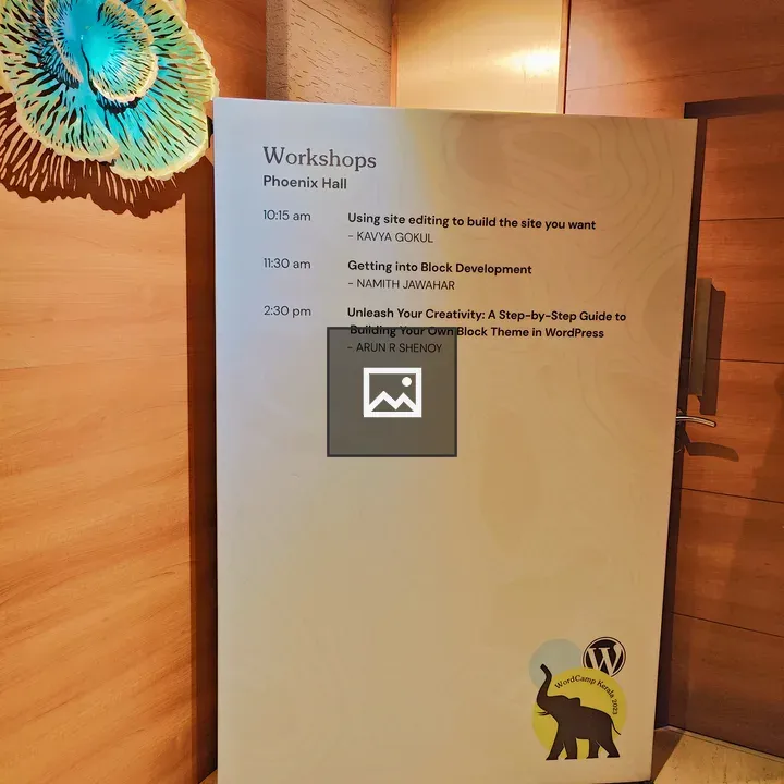 WordCamp Kerala Signage