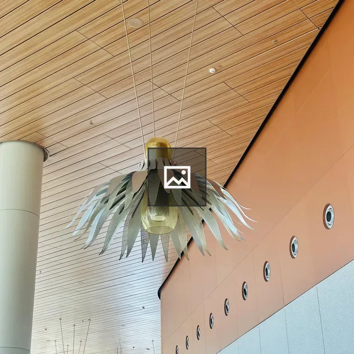 Hanging light in Mumbai Airport