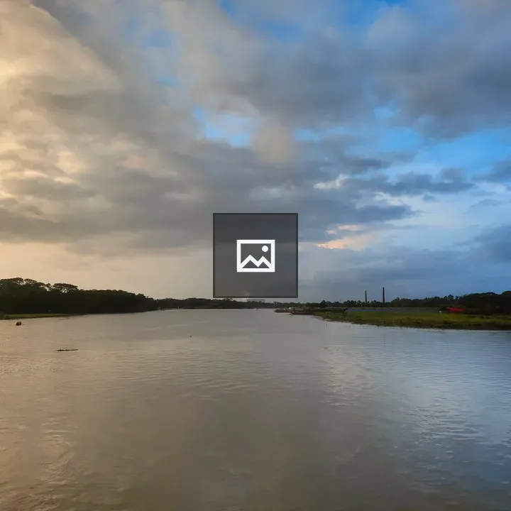 River and Sky over Bhola