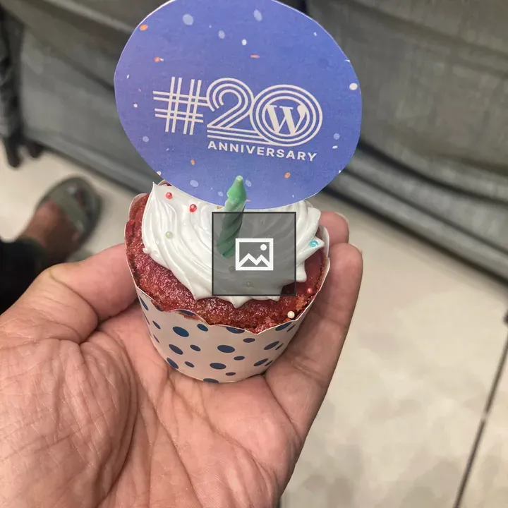 Mini cake at WP20 celebration