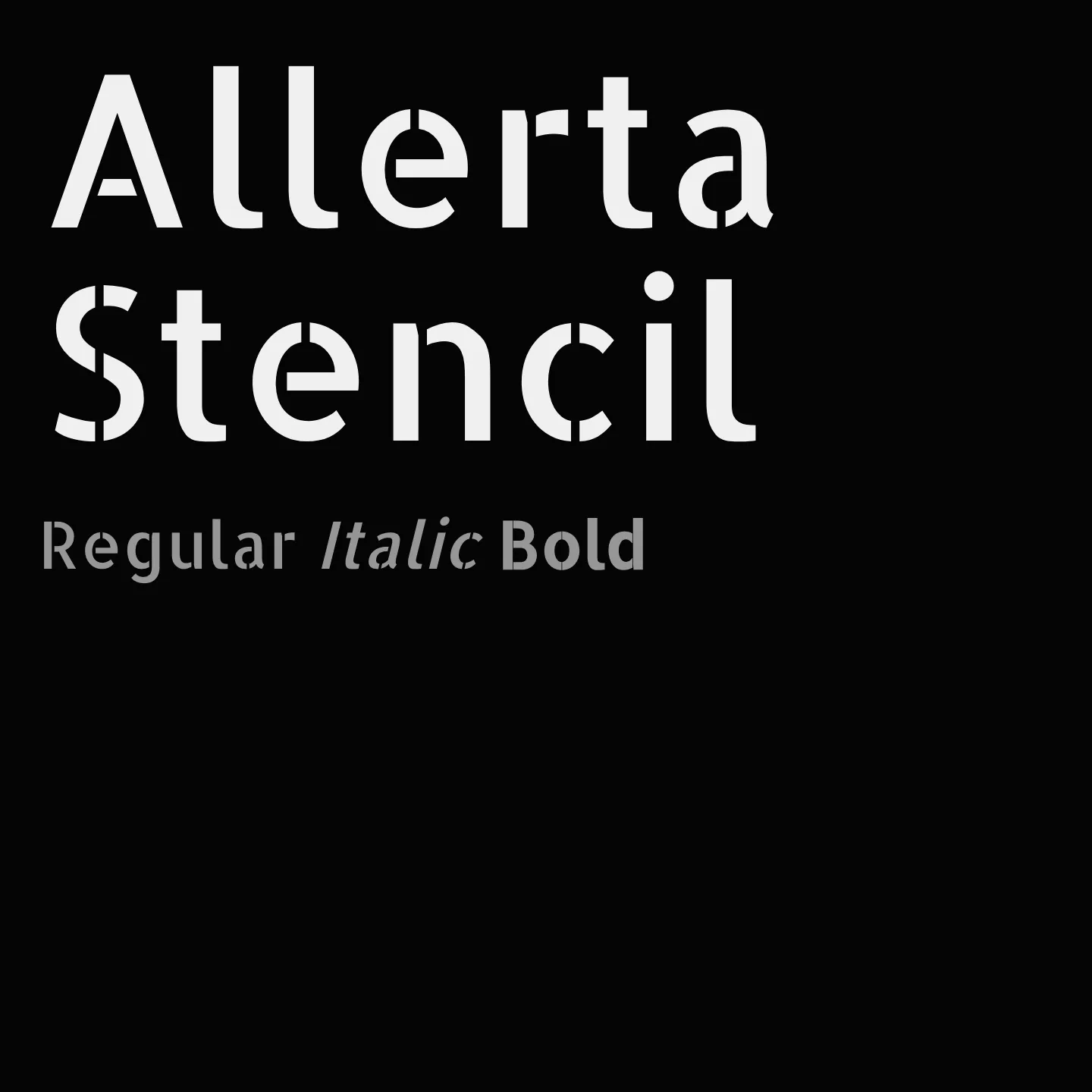 Allerta Stencil