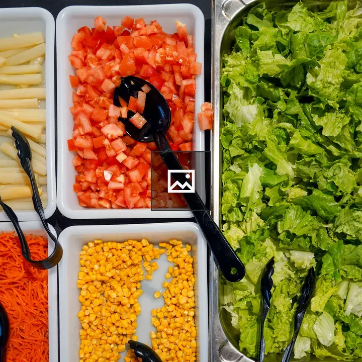 Salad Bar with Fresh Ingredients
