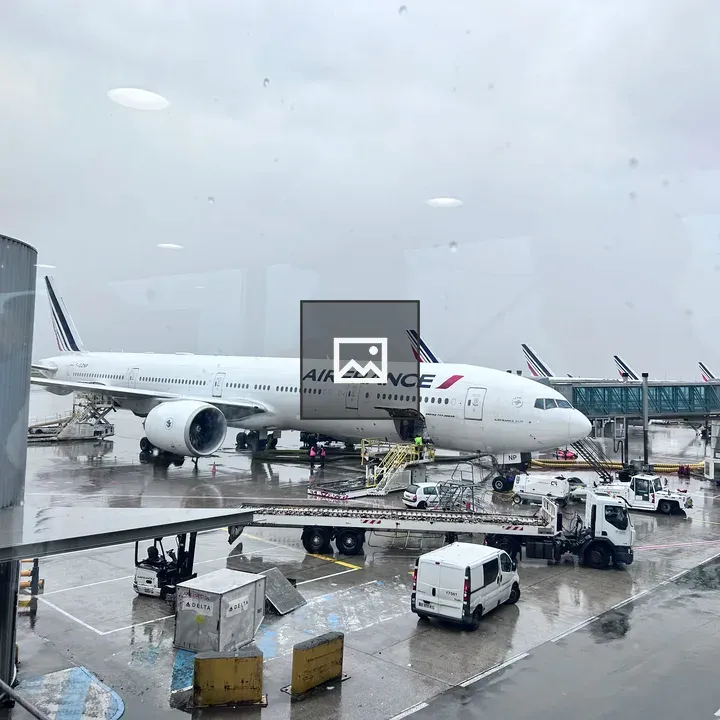 Plane parked at the airport