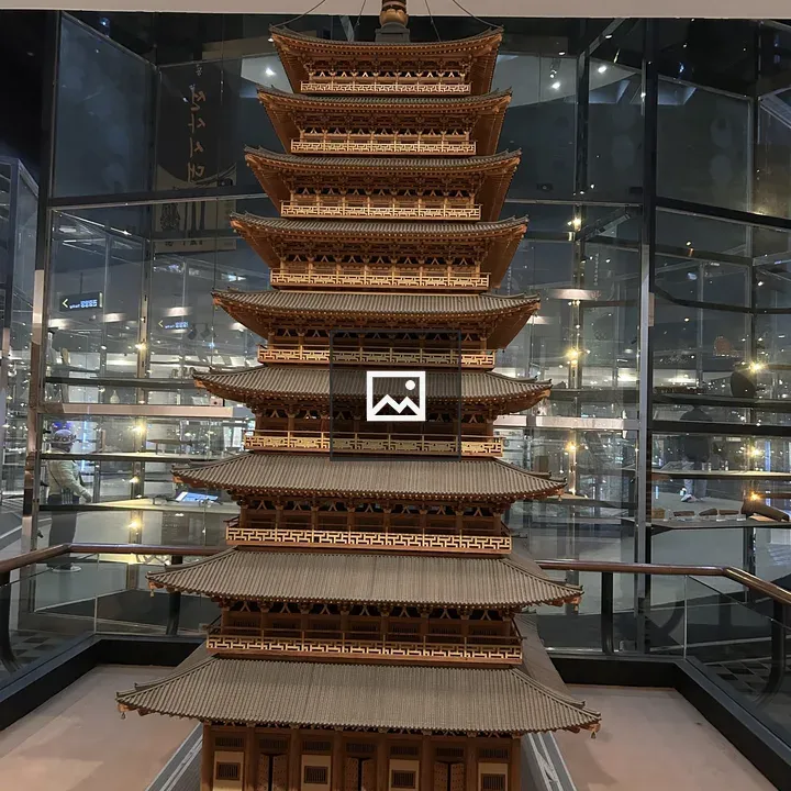 Wooden Pagoda Model