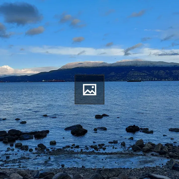 Vancouver North Shore Across English Bay