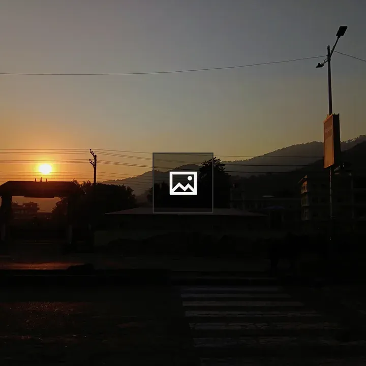 Sunset over Butwal skyline