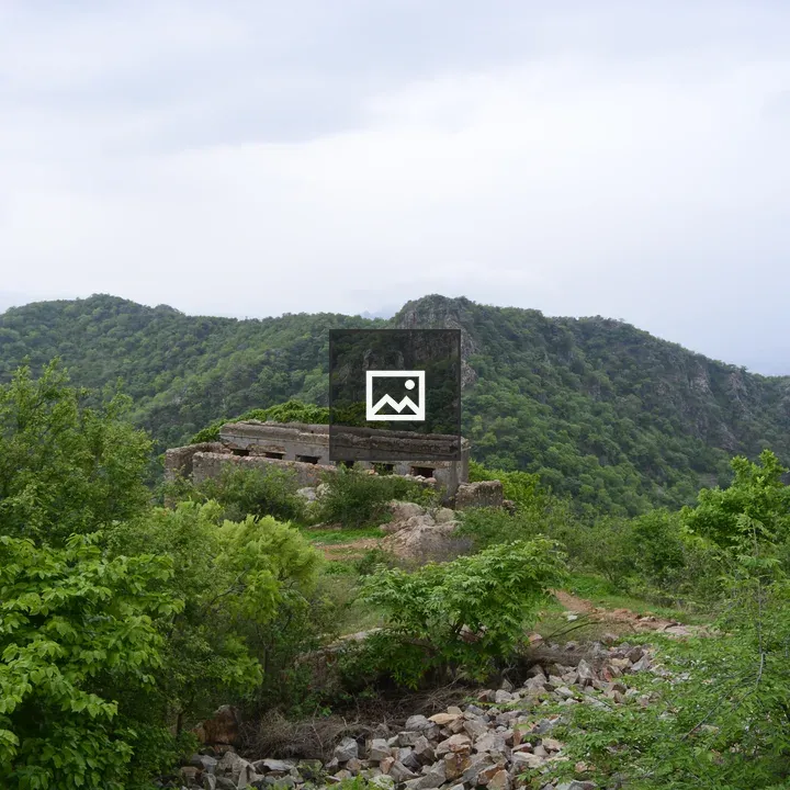Mountains and Abandoned Building