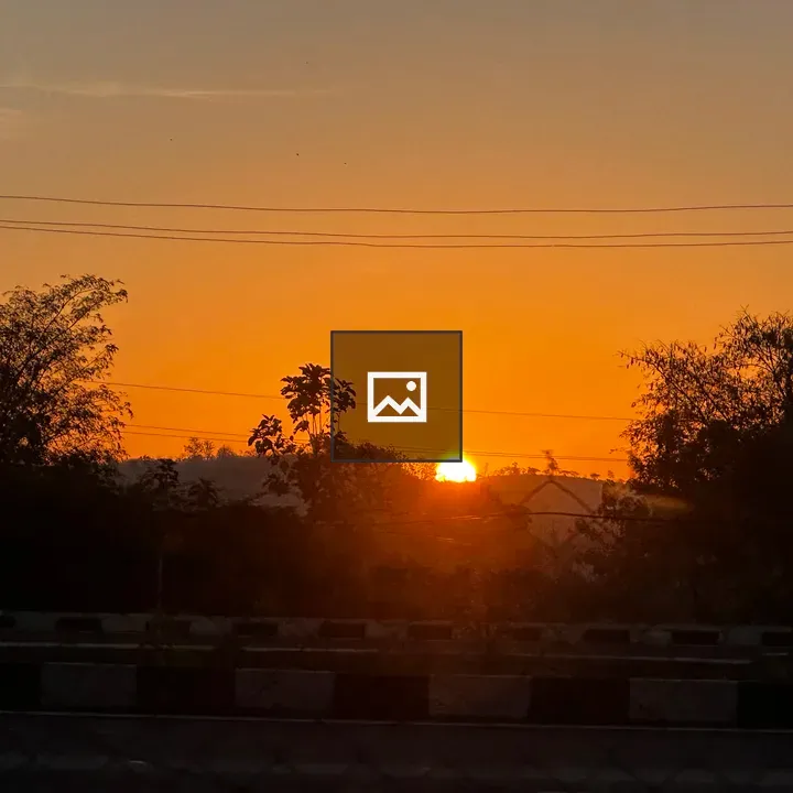 Golden sunrise over mountains