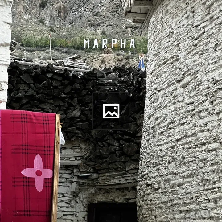 Narrow rocky village alley