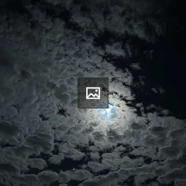 Night Sky with Moonlit Clouds