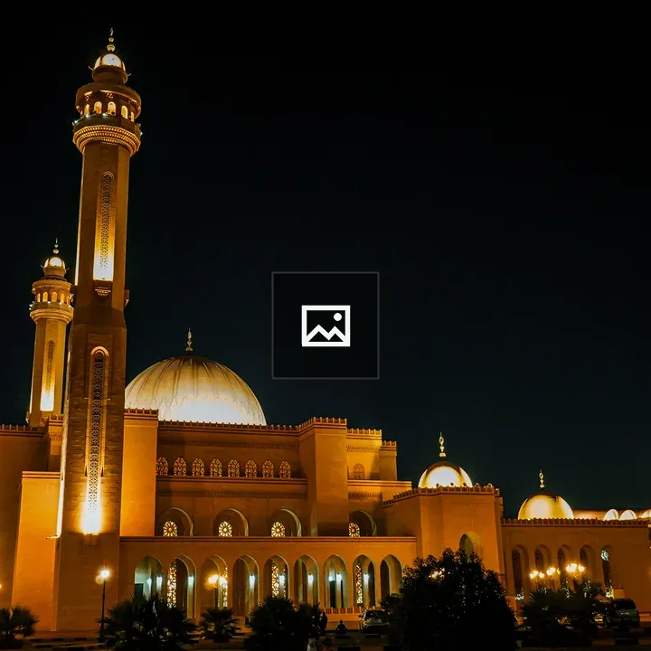 Mosque architectural silhouette