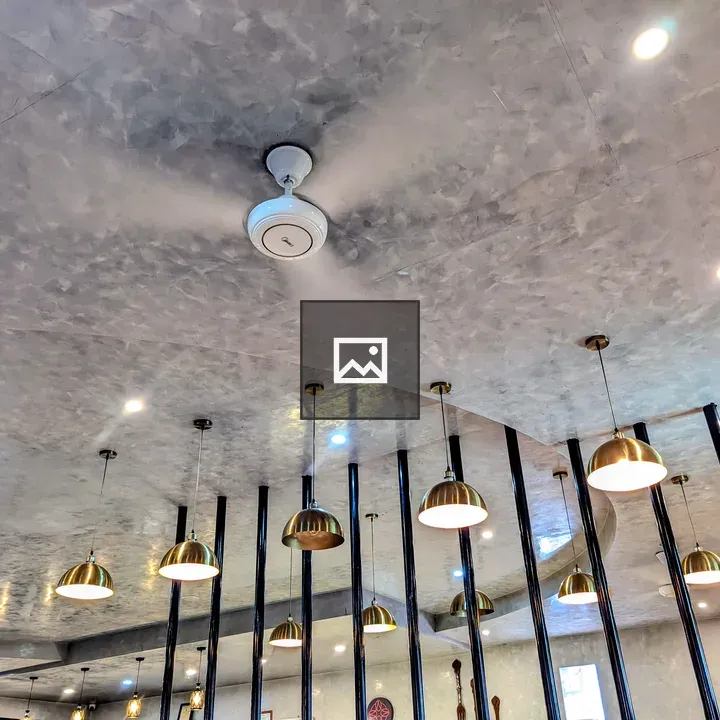 Modern interior ceiling with lights