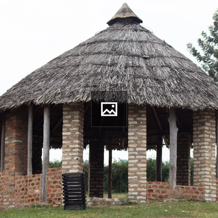 Round Hut with Thatched Roof