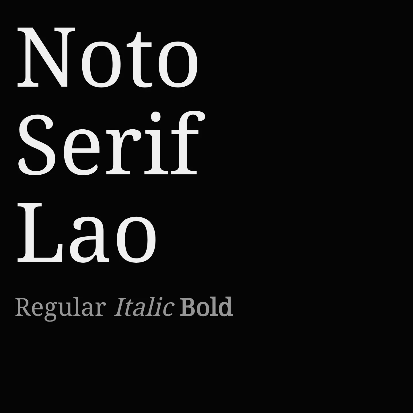 Noto Serif Lao