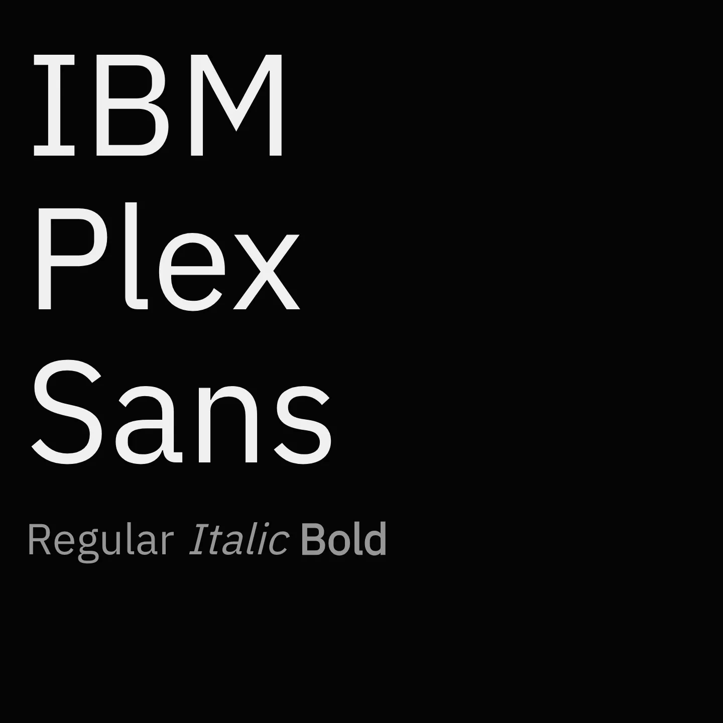 IBM Plex Sans