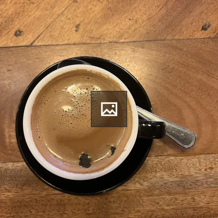 Overhead Coffee Mug on Table