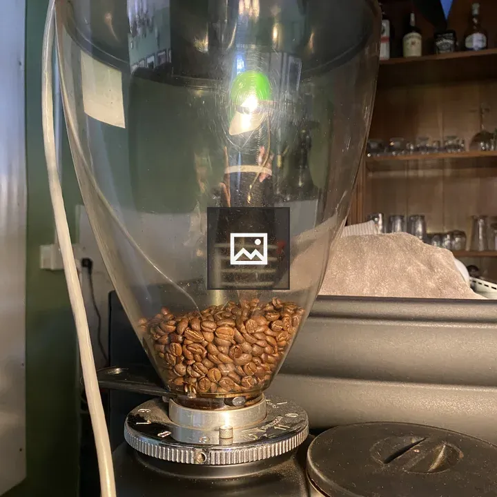 Coffee Grinder with Beans