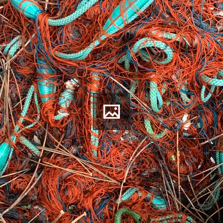 Tangled fishing nets