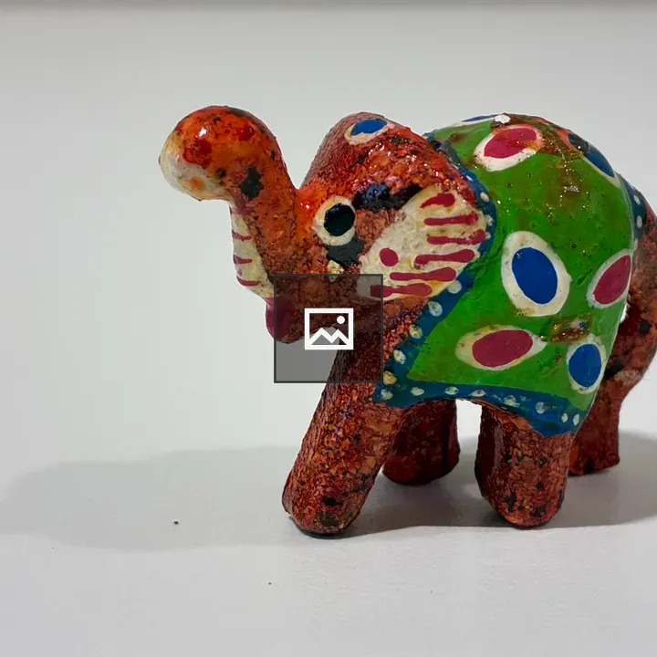 Elephant Ceramic Figurine in Rajasthani Style