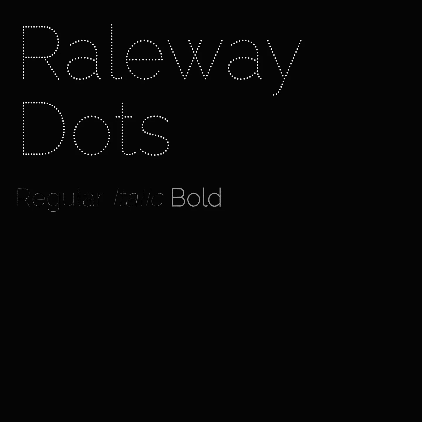 Raleway Dots