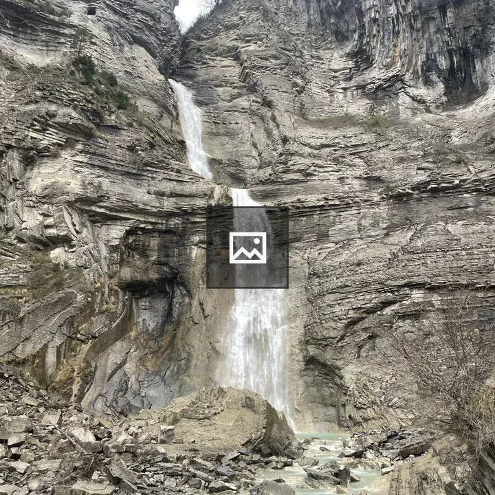 Sorrosal waterfall in Pyrenees