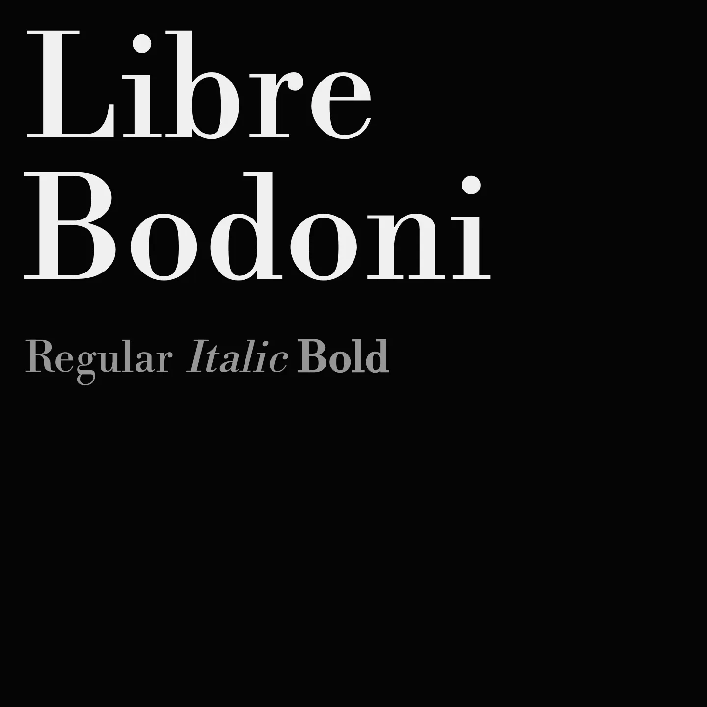 Libre Bodoni