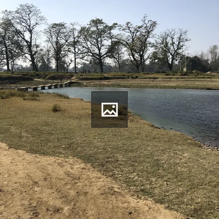 River with grassy banks