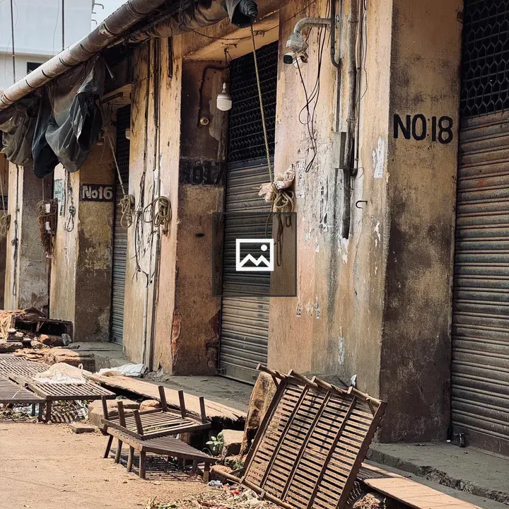 Rundown Palayam Market Shopfronts