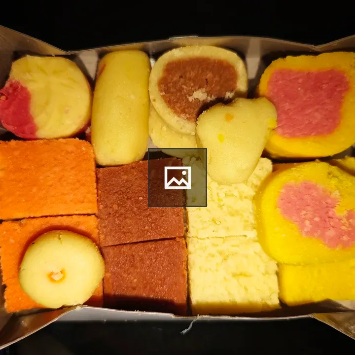 Colorful sweets box