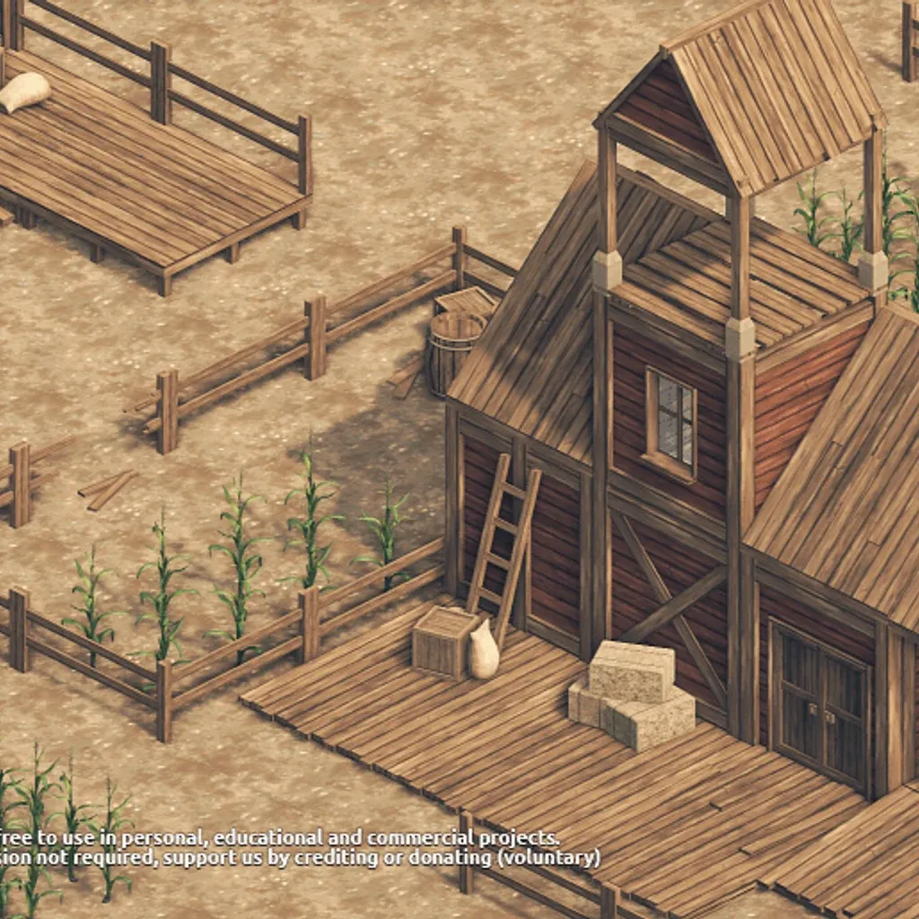 Isometric Miniature Farm