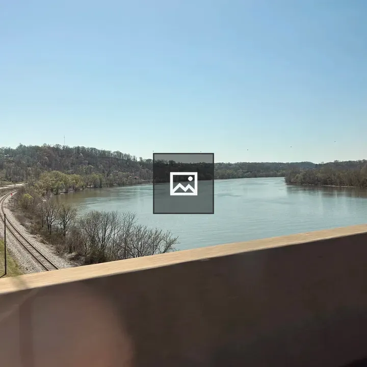 Ohio River border crossing scene
