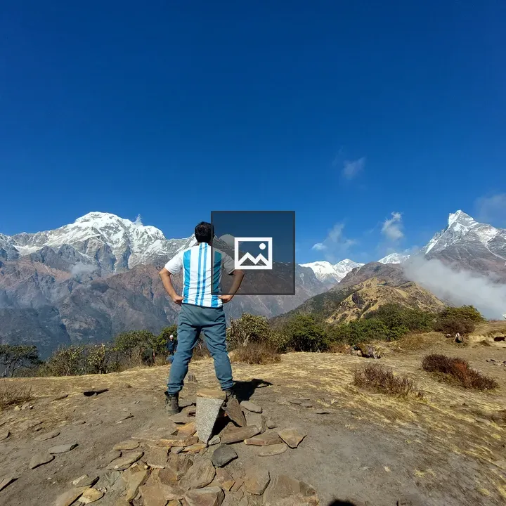 Argentina Fan in the Mountains