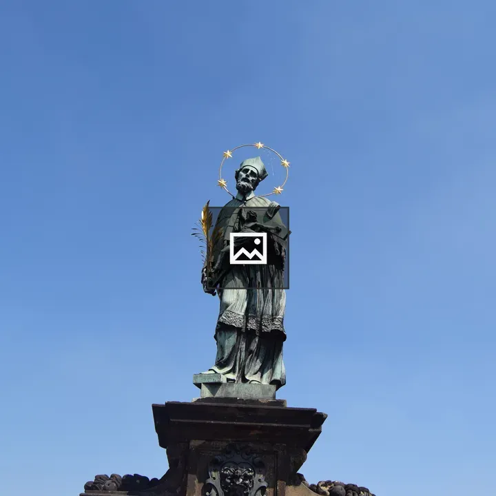Bronze Saint Statue with Star Halo