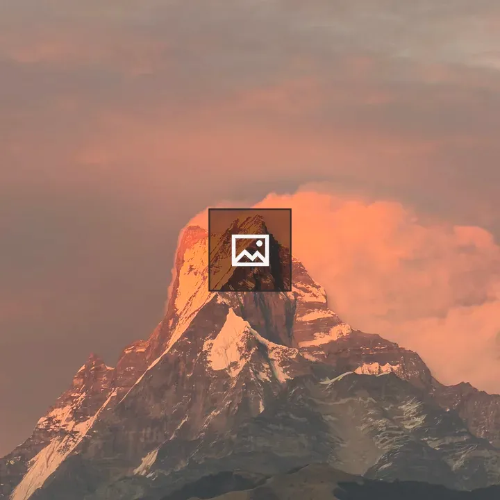 Fishtail Mountain at Sunset