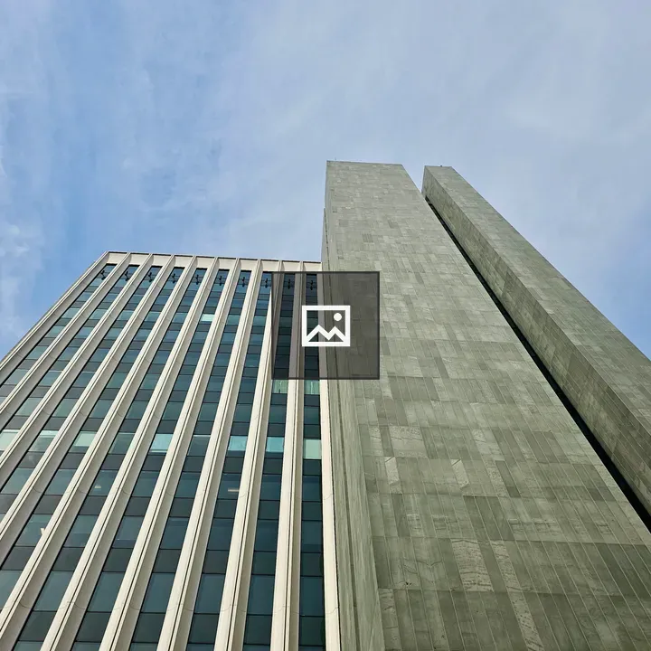 Modernist Glass and Concrete Tower