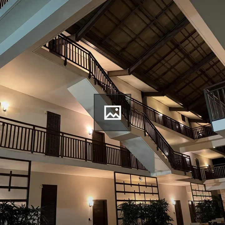 Hotel Atrium at Night