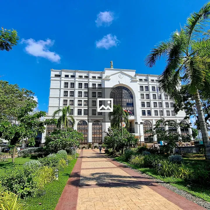 Grand arched entrance building