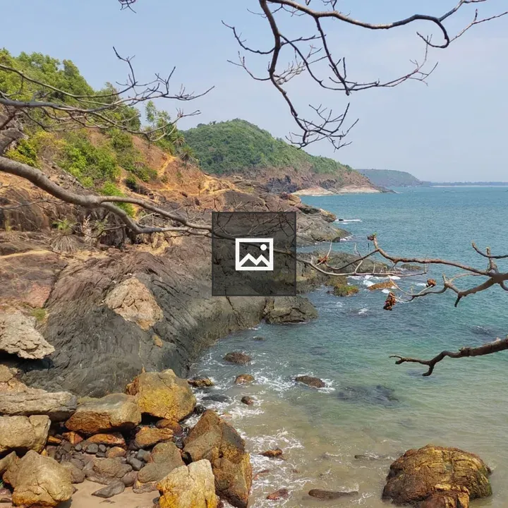 Scenic beach view at Gokarna