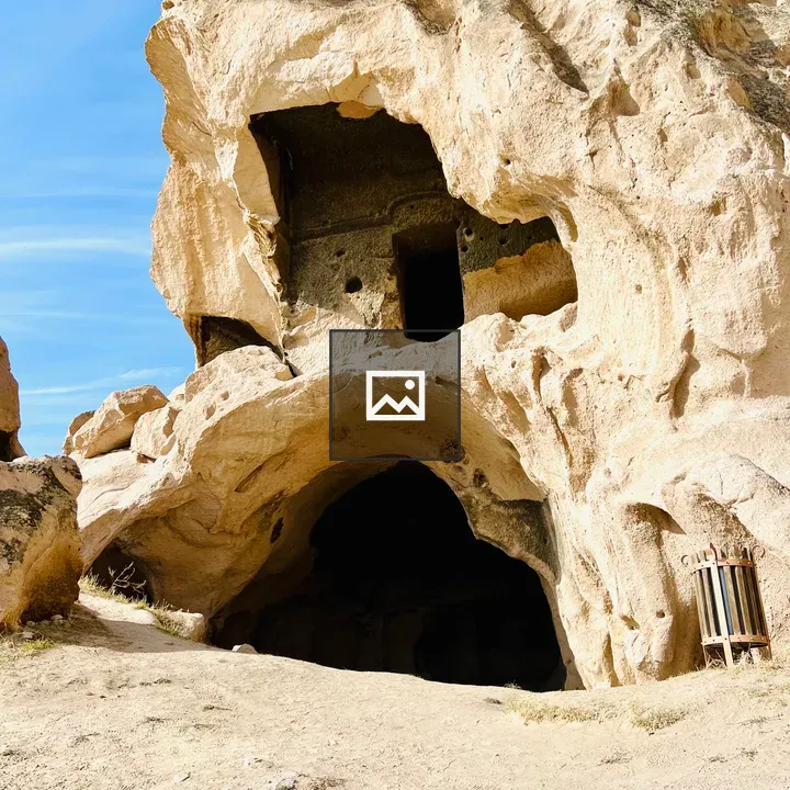 Cave Entrance Carved in Rock