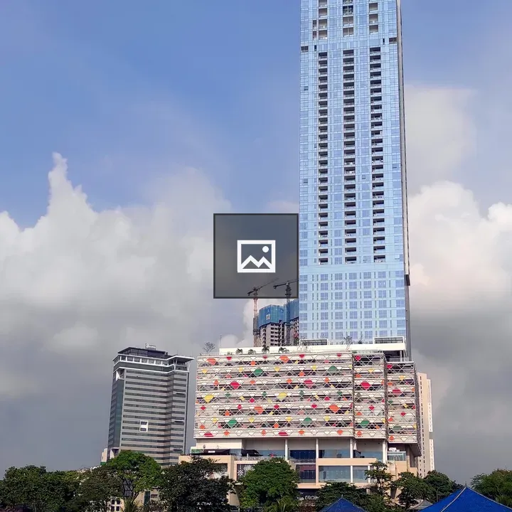 Tall skyscraper with glass façade
