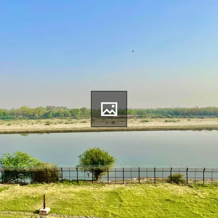 Morning view of Yamuna river